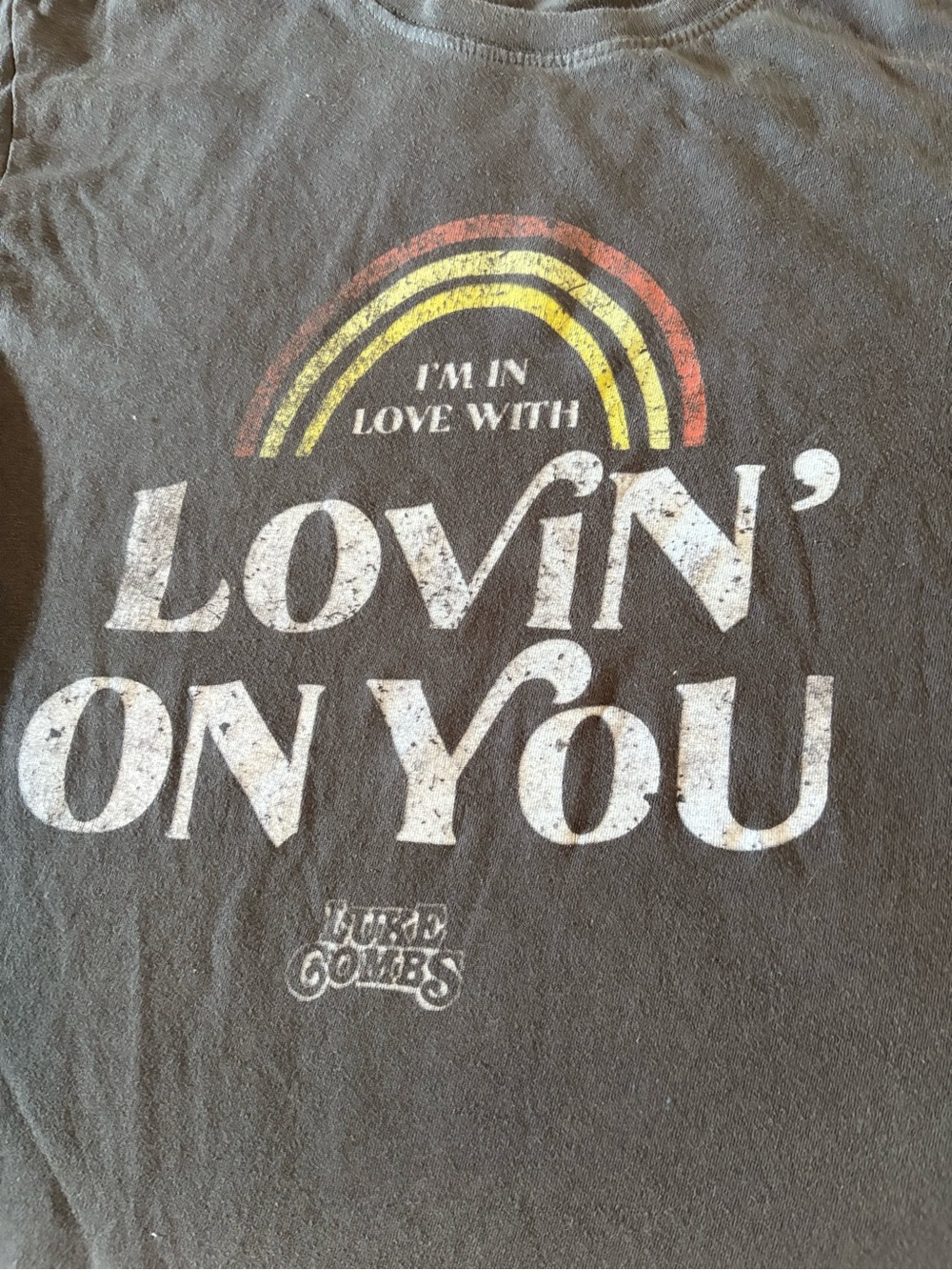 Luke Combs Kids' 'Lovin' On You' Graphic Tee - Black